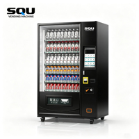 Distributeur automatique de produits surgelés American Standard Combo avec écran tactile SDK et gestion cloud, acceptant les paiements par carte de crédit
