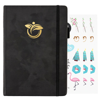 Vente en gros Papeterie personnalisable Fournitures scolaires Organisateur d'impression de journal intime A5 Journal Couverture rigide Cahier en cuir PU