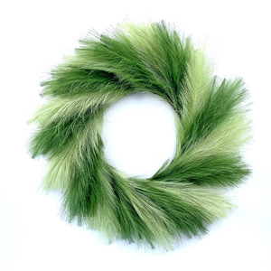 D340 Tự Nhiên Nhân Tạo Reed Cỏ Vòng Hoa Trang Trí Reed Vòng Hoa Cho Giáng Sinh Mùa Thu Hoạch Trang Trí Nội Thất Nhân Tạo Pampas Cỏ - Product Image 1