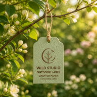 Étiquettes en papier personnalisées faites sur mesure, étiquettes de marque extérieures personnalisées avec ficelle, étiquettes de jardin naturelles