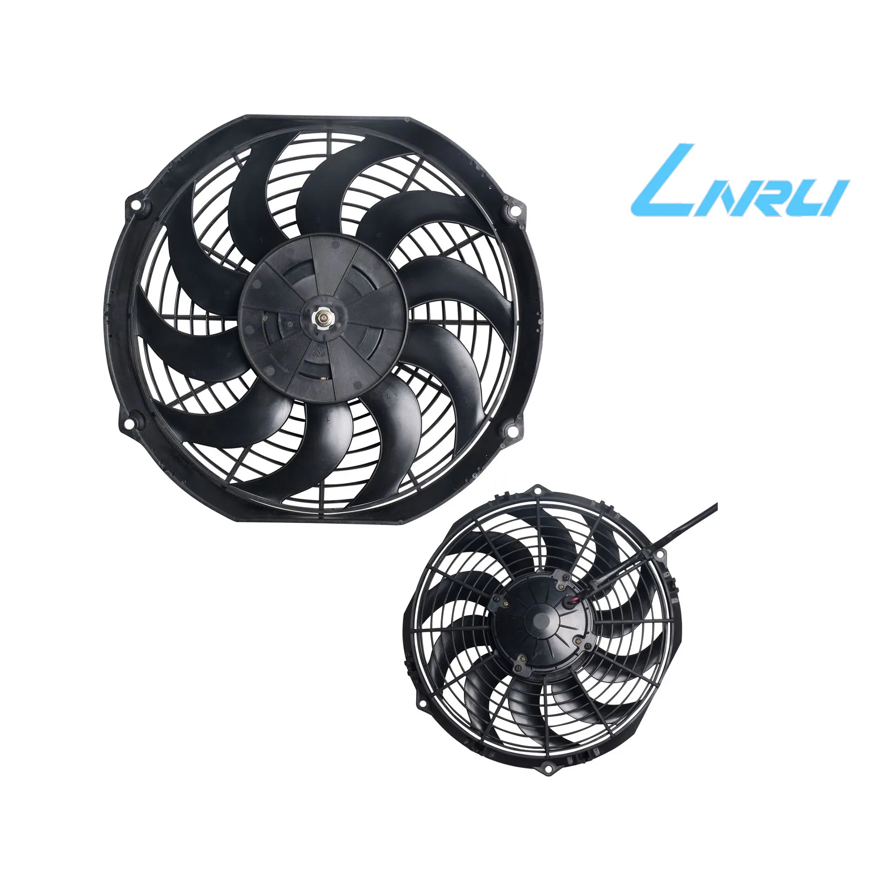 Linrui LNF-2211 Thổi/Hút 11 Inch Nhỏ DC Condenser Fan 12V 24V DC Cho Xe Buýt Xe Tải Xả làm Mát