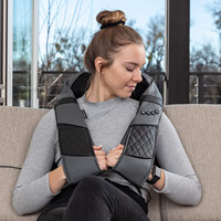 MCTOP NM17 Mini Masseur de Cou Intelligent Pliable à Thérapie par la Lumière et à Télécommande Sans Fil pour Massage des Tissus Profonds des Épaules, Garantie 5 Ans