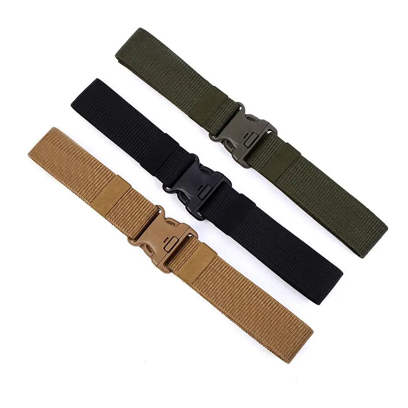 5.5cm Width 3-Color Tactical Nylon Belt for Men