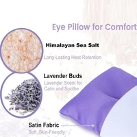 Masque de sommeil lesté à la lavande, oreiller oculaire 4 plis, masque de voyage occultant pour l'aide au sommeil, soulagement des yeux secs, accessoire de méditation à chaleur sèche