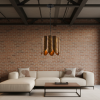 Luminaires suspendus personnalisés pour salon et salle à manger, style nordique moderne, taille moyenne, en fer, économie d'énergie, utilisation intérieure, ETL
