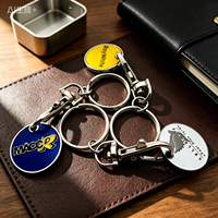 Blank Uk Token Trolley Coin Keychain Durable Safe Material Trolley Coin Key Ring