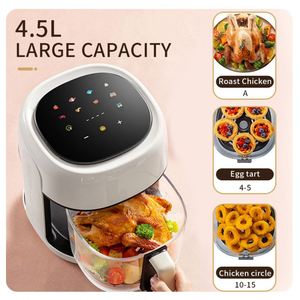 เครื่องใช้ไฟฟ้าในครัว หม้อทอดไร้น้ำมันอเนกประสงค์ 4 ลิตร 4.5 ลิตร 6 ลิตร 8 in 1 หม้อทอดอัจฉริยะพร้อมหน้าต่างกระจกมองเห็นอาหาร - Product Image 5