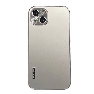 Lüks moda Metal Lens koruma Ag cam mat arka kapak telefon Iphone için kılıf 13 12 Pro Max cep telefonu kılıfı