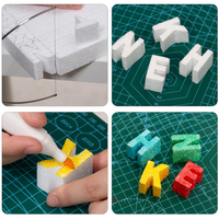 Blocs de mousse artisanale 4x4x2 pouces, briques en polystyrène pour les projets d'art et d'artisanat, les sculptures, les arrangements floraux, la modélisation