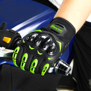 <span class=keywords><strong>Gants</strong></span> de <span class=keywords><strong>moto</strong></span> en <span class=keywords><strong>cuir</strong></span> tactiles universels de sécurité sportive personnalisés avec logo anti-chute MOTOWOLF pour hommes - Product Image 4