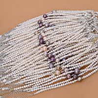 Bracelet de perles violettes naturelles d'eau douce de 6 à 8 pouces, plaqué or, plaqué argent sterling, bijoux élégants pour femmes