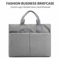 Sac fourre-tout en toile unisexe de haute qualité, sacoche de documents pour réunions d'affaires, grande capacité, souple, léger, promotionnel, 1 kg