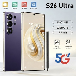 22GB+2TB S26 ULTRA สมาร์ทโฟนขนาด 7.7 นิ้ว ขายส่ง สมาร์ทโฟน 5G ระดับโลก ระบบ Android 15 รองรับซิมคู่ S26 Ultra โทรศัพท์มือถือปลดล็อค - Product Image 1