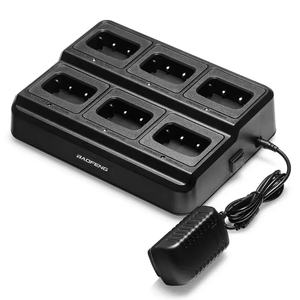 Cargador de Seis Puertos para Walkie-Talkie Baofeng <span class=keywords><strong>BF</strong></span>-888s, Base de Carga de Escritorio para Radio Bidireccional, Compatible con 777s, 666s, 888h, <span class=keywords><strong>88E</strong></span>, C1H-777 - Product Image 1