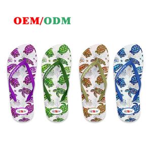 Chanclas Personalizadas con Estampado de Conchas Marinas para Mujer, Sandalias de Playa de Goma PE Suave, Reciclables, Antideslizantes, Fabricante OEM ODM, Venta al Por Mayor - Product Image 2