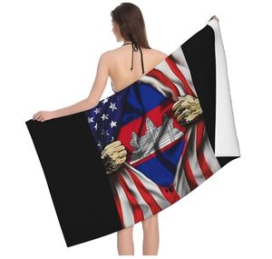 Personnalisé Amérique Drapeau Burundais Serviette De <span class=keywords><strong>Plage</strong></span> Bain À La Mode Drapeau National Style Couverture Léger <span class=keywords><strong>Plage</strong></span> Vintage Mince Serviettes - Product Image 2