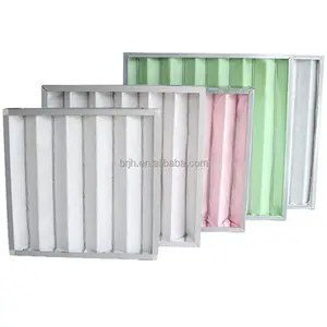 Medium Efficiency Non Woven Bag Air Filters For Central Air-Conditioning F5 F6 F7 F8 20x14x2