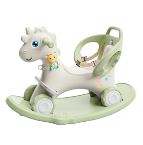 <span class=keywords><strong>Hobby</strong></span> Tree Cheval à bascule licorne en plastique économique et lisse avec accoudoirs, jouet d'intérieur pour enfants - Product Image 1
