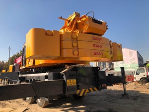 Grue hydraulique sur camion Sany 100 tonnes d'occasion abordable, faible usure et performances de levage fiables - Product Image 3