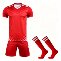 MOQ Rendah 10pcs Jersey Sepak Bola Pendek Sublimasi Kustom Prancis Klub Amatir Latihan 100% Poliester Kaos Sepak Bola Anti-Bakteri