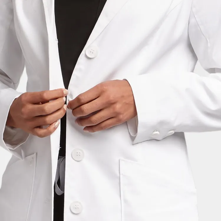 เสื้อโค้ทยูนิฟอร์มสำหรับใส่ทำงานในโรงพยาบาล,เสื้อโค้ทยูนิฟอร์มสำหรับใส่แล็บชุดยูนิฟอร์มทางการแพทย์สีขาว