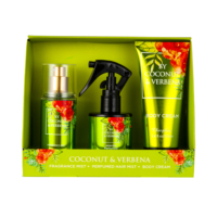 Ensemble cadeau de vacances 3 pièces brume pour le corps lotion pour le corps brume pour les cheveux pour gilr/femmes/dame emballage de cadeau de Noël