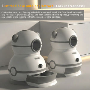 Distributeur automatique de nourriture pour chat avec <span class=keywords><strong>cam</strong></span>éra HD réglable, contrôle par application Tuya, Wi-Fi, minuterie, rétractable, 5L, intelligent - Product Image 5
