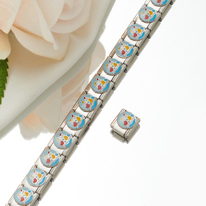 Nuevos Abalorios de Acero Inoxidable de 9mm <span class=keywords><strong>con</strong></span> Diseños Italianos Personalizados para Pulseras DIY, Varios Estilos, Encantadores y de Última Moda - Product Image 6