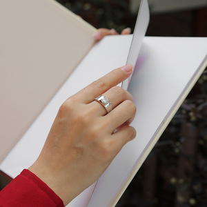 Anello da Uomo Zanlong 12865 <span class=keywords><strong>in</strong></span> <span class=keywords><strong>Argento</strong></span> 925 con Moissanite da 1ct e Diamante VVS di Alta Qualità, Offerta Speciale a Tempo Limitato - Product Image 6