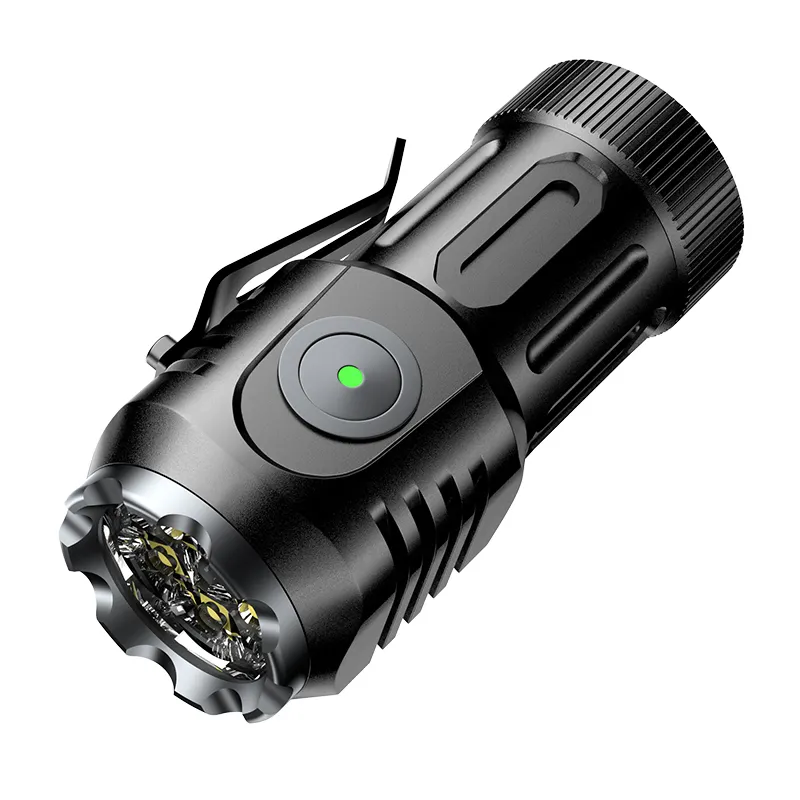 Helius Мини светодиодный фонарик с пятью глазами Универсальный Удобный маленький Многофункциональный USB-фонарик