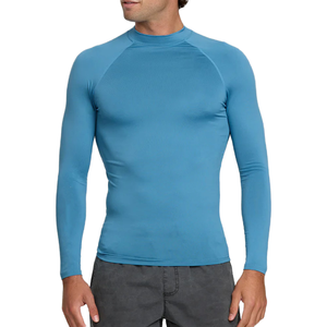 Breathable Mesh Design Crew Neck <b>Long</b> <b>Sleeve</b> Skinny Fit Pullover <b>Workout</b> <b>Tops</b> Men's Spandex/Polyester Sports <b>Top</b> Yellow-for - Product Image 3
