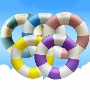 Anillos de Natación Circulares de PVC Ecológicos Personalizados Directo de Fábrica, Juguetes Inflables Plegables para Piscina para Niños y Adultos - Product Image 1