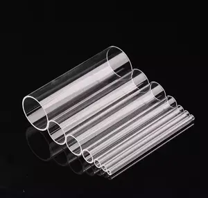 Vente en gros de tubes capillaires en verre de quartz transparent pour toutes les tailles tubes en verre de silice fondue de haute pureté