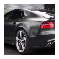 Autocollants de voiture haute texture Tuning Satin Céramique Noir Mat Film vinyle changeant de couleur pour véhicule Film vinyle pour envelopper les voitures