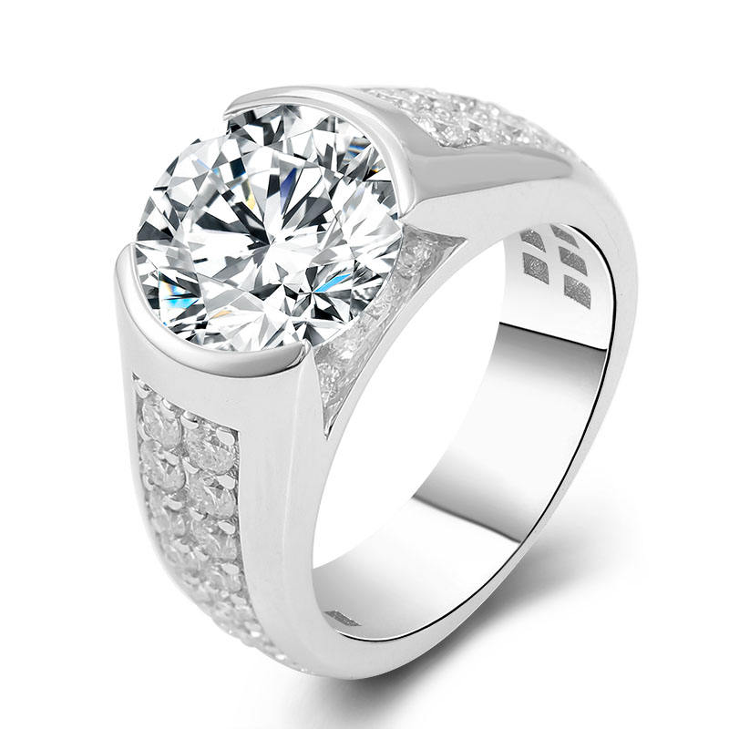 แหวนเพชรโมอิสซาไนต์ทองแท้ 14K