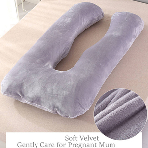 Oeko-Tex Özel Büyük Boy Tam Vücut Göbek Destekli U Şekilli Sırt ve Kalça Ağrısı Giderici Hamilelik Yastığı - Product Image 3