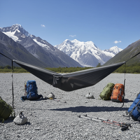 Hamac de camping portable coloré en nylon, adapté aux enfants, pour 1 à 2 personnes, en tissu parachute, pour toutes les saisons