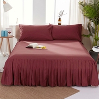 Jupe de lit en microfibre brossée douce, anti-poussière, pour la maison et l'hôtellerie, vente en gros