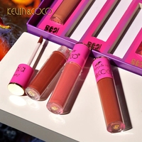 Nouveau créatif chat fille 12 couleurs couleur des lèvres en gros étanche et hydratant antiadhésif tasse lèvres glaçure ensemble