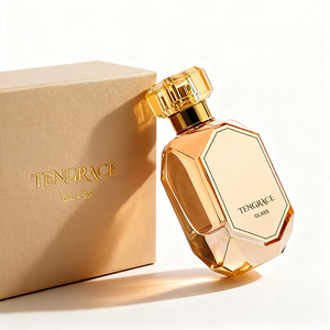 Bouteille de parfum de <span class=keywords><strong>luxe</strong></span> de 100 ml en gros couleur unique de <span class=keywords><strong>champagne</strong></span> avec pulvérisateur à pompe et bouchon logo personnalisé accepté - Product Image 6