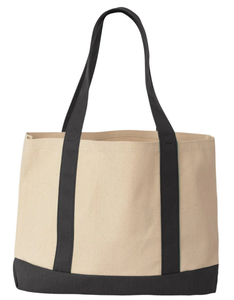 Wholesale Custom Logo Plain Cotton Canvas Tote Bag Casual Zipper Closure Shopping Bag Letter Cheap Promotional Blank Totes