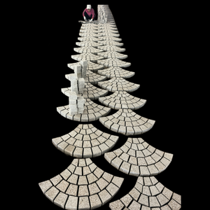 <span class=keywords><strong>Pierre</strong></span> de pavage <span class=keywords><strong>en</strong></span> granit <span class=keywords><strong>en</strong></span> forme d'éventail à <span class=keywords><strong>prix</strong></span> avantageux, <span class=keywords><strong>pierre</strong></span> de pavage <span class=keywords><strong>en</strong></span> granit gris pour allée, emboîtable - Product Image 1