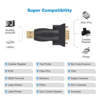 Adaptateur mâle USB vers RS232 avec chipset PL2303 Convertisseur série USB vers DB9 pour Win-dows