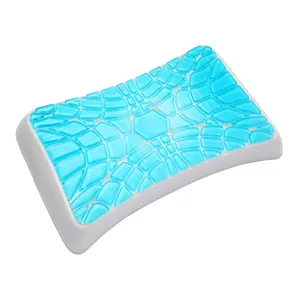 Hoge Kwaliteit Anti-Mijt Koude Memory Foam Cooling Gel Kussen Aangepaste Verwisselbare Cover Bed Hot Koop Hoge Dichtheid Kussen