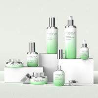 Ensemble d'emballage cosmétique personnalisé imprimé de logo de luxe bouteille à pompe de sérum 15ml 30ml 30 grammes 50g pot de crème bouteille en verre vide