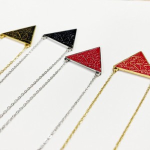Vente en Gros Triangle Gothique Collier Palestine Acier Inoxydable 316L Tendance Motif Arabe Pendentif pour Hommes <span class=keywords><strong>Message</strong></span> Mantra Islamique - Product Image 3