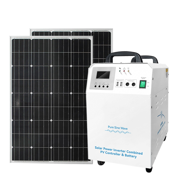 Home Pure Sine Wave 12v 220v Inverter with Battery Charger Solar Power Station