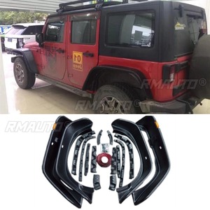 Car Wheel Trims Wheel Heel Arch Flare Accessories for Jeep Wrangler JK 2007-2014 Wheel Eyebrow Wheel Fender Trims Body <b>Kit</b> - Product Image 2