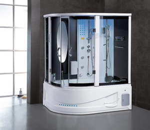 Cabine de <span class=keywords><strong>douche</strong></span> combinée en acrylique pour salle de bain intérieure avec <span class=keywords><strong>baignoire</strong></span> spa, sauna vapeur et <span class=keywords><strong>douche</strong></span> en verre - Product Image 3