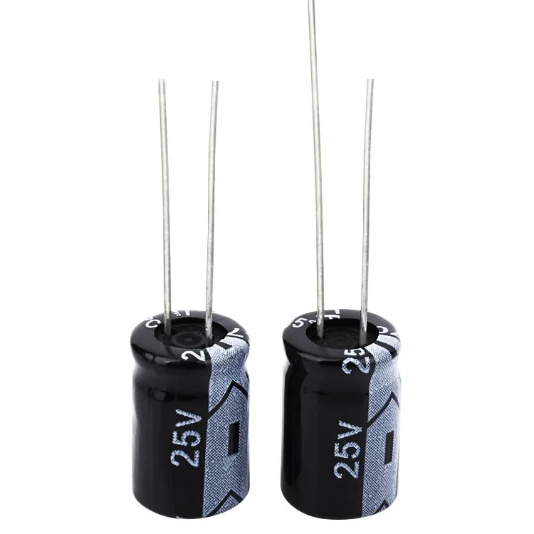 Fabrika toptan YTF elektronik bileşenler ODM/OEM 25V470UF alüminyum elektrolitik kondansatör 470Uf 25V